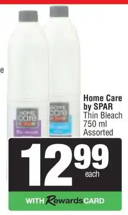 Spar Home Care By SPAR Thin Bleach offer