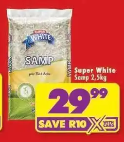 Shoprite Super White Samp 2,5kg offer