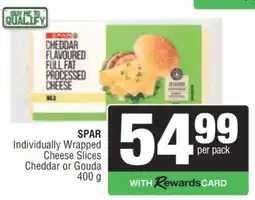 Spar SPAR Individually Wrapped Cheese Slices offer