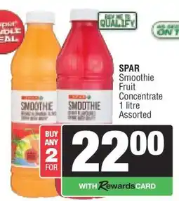 Spar SPAR Smoothie Fruit Concentrate offer