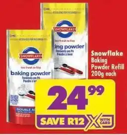 Shoprite Snowflake Baking Powder Refill-200g Each offer