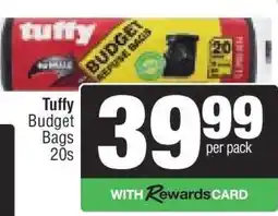 Spar Tuffy Budget Bags 20s offer