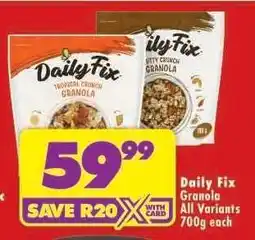 Shoprite Daily Fix Granola offer