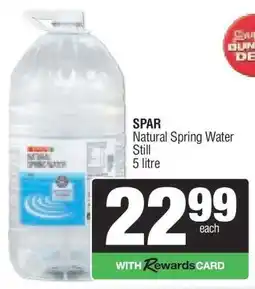 Spar SPAR Natural Spring Water Still offer