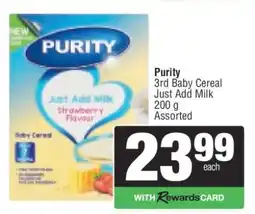 Spar Purity 3rd Baby Cereal offer