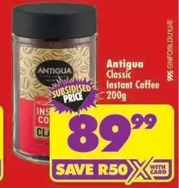 Shoprite Antigua Classic Instant Coffee 200g offer