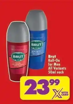 Shoprite Brut Roll-On for Men All Variants offer