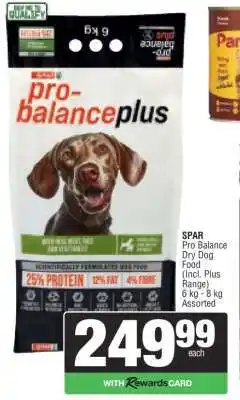 Spar Pro Balance Dry Dog Food offer