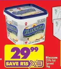 Shoprite Blossom 25% Fat Spread 1kg offer