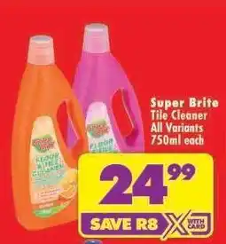 Shoprite SUPER BRITE TILE CLEANER offer
