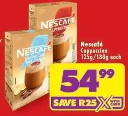 Shoprite Nescafé Cappuccino 125g/180g each offer