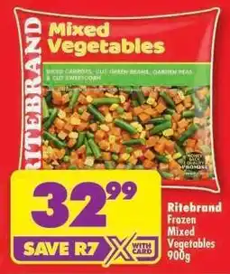 Shoprite RITEBRAND FROZEN MIXED VEGETABLES 900g offer