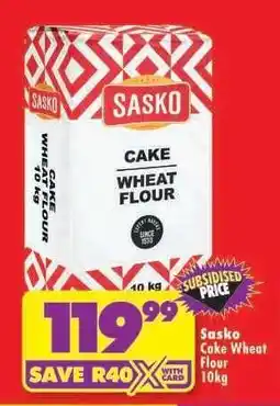 Shoprite Sasko Cake Wheat Flour 10kg offer