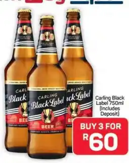 Pick n Pay Hypermarket Carling Black Label 750ml offer