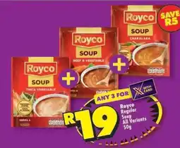 Shoprite Royco Regular Soup All Variants 50g offer