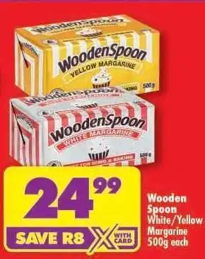 Shoprite Wooden Spoon White/Yellow Margarine 500g each offer
