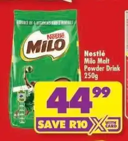 Shoprite NESTLÉ MILO MALT POWDER DRINK 250g offer