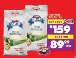 Shoprite Super White Maize Meal 10kg offer