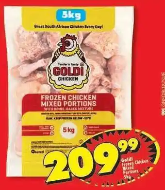 Shoprite GOLDI FROZEN CHICKEN MIXED PORTIONS 5kg offer