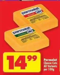 Shoprite Parmalat Cheese Cuts All Variants per 100g offer