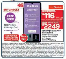 Pick n Pay Hypermarket Samsung Galaxy A07 Black 128GB offer