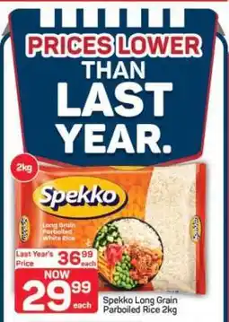 Pick n Pay Hypermarket Spekko Long Grain Parboiled Rice-2Kg offer
