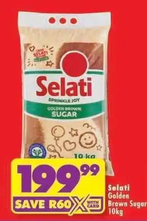 Shoprite SELATI GOLDEN BROWN SUGAR 10kg offer