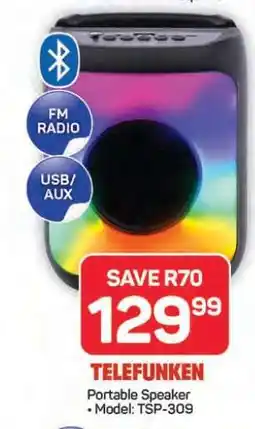 Pick n Pay Hypermarket TELEFUNKEN Portable Speaker offer