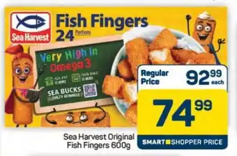 Pick n Pay Hypermarket Sea Harvest Original Fish Fingers 600g offer