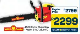 Pick n Pay Hypermarket WOLF Garden 45CC Petrol Chain Saw offer