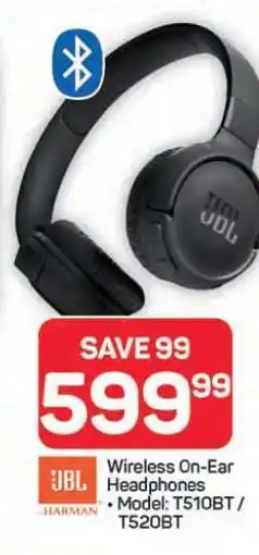 Pick n Pay Hypermarket JBL Wireless On-Ear Headphones offer
