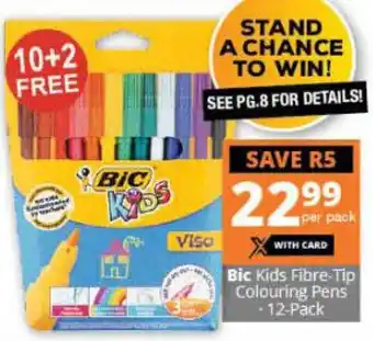 Bic Kids Fibre-Tip Colouring Pens 12-Pack