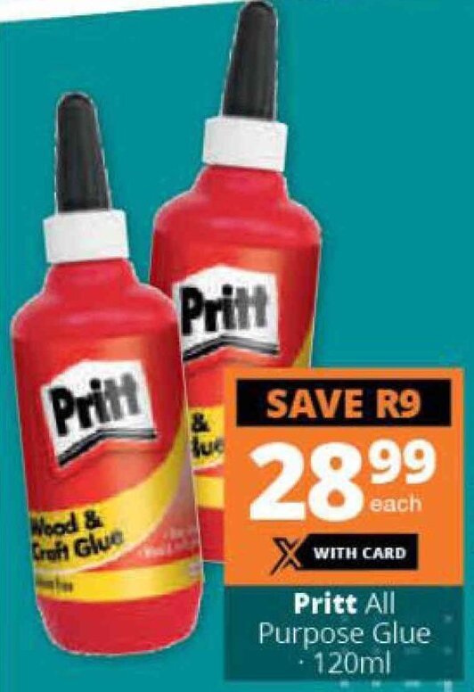 Pritt All Purpose Glue 120ml offer at Checkers