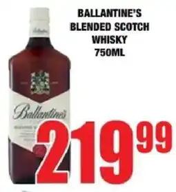Boxer Liquors Ballantine's blended scotch whisky offer