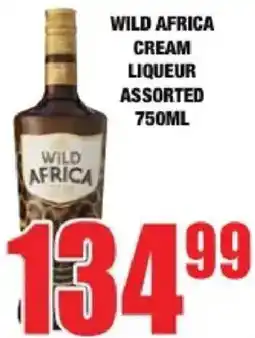 Boxer Liquors Wild africa cream liqueur assorted offer