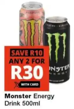 Checkers Monster Energy Drink offer