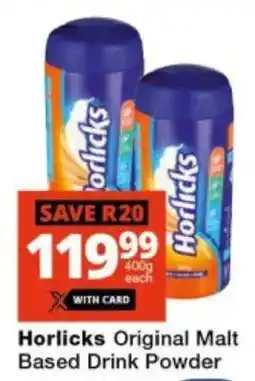 Checkers Horlicks Original Malt Based Drink Powder offer