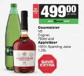 Courvoisier VS Cognac and Appletiser 100% Sparkling Juice