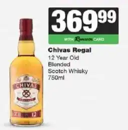 Spar Tops Chivas Regal 12 Year Old Blended Scotch Whisky offer