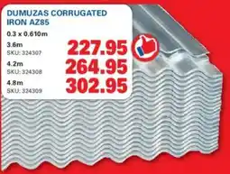 Cashbuild Dumuzas corrugated iron az85 offer