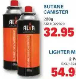 Cashbuild Alva butane canister offer