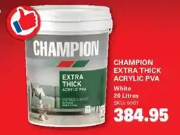 Cashbuild Champion extra thick acrylic pva white offer