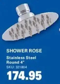 Cashbuild Shower Rose Stainless Steel Round offer