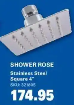 Cashbuild Shower Rose Stainless Steel Square offer