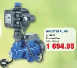 Cashbuild Booster pump 0.37kw electro pem offer