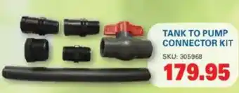 Cashbuild Tank to pump connector kit offer