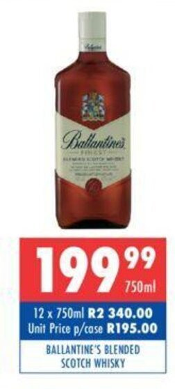 Ultra Liquors Ballantine's Blended Scotch Whisky 750ml offer