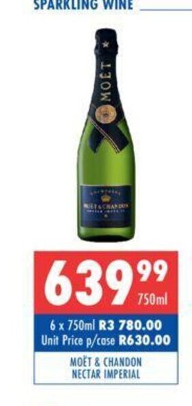 Ultra Liquors Moet & Chandon Nectar Imperial 750ml offer