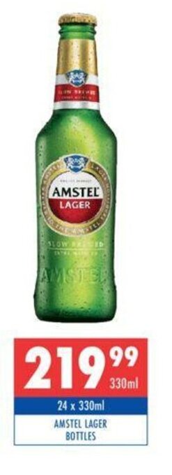 Ultra Liquors Amstel Lager Bottles 24 x 330ml offer