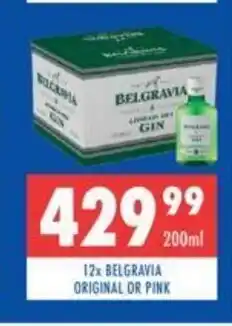 Ultra Liquors Belgravia Original or Pink x12 offer